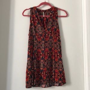 Free People Red Pattern Dress